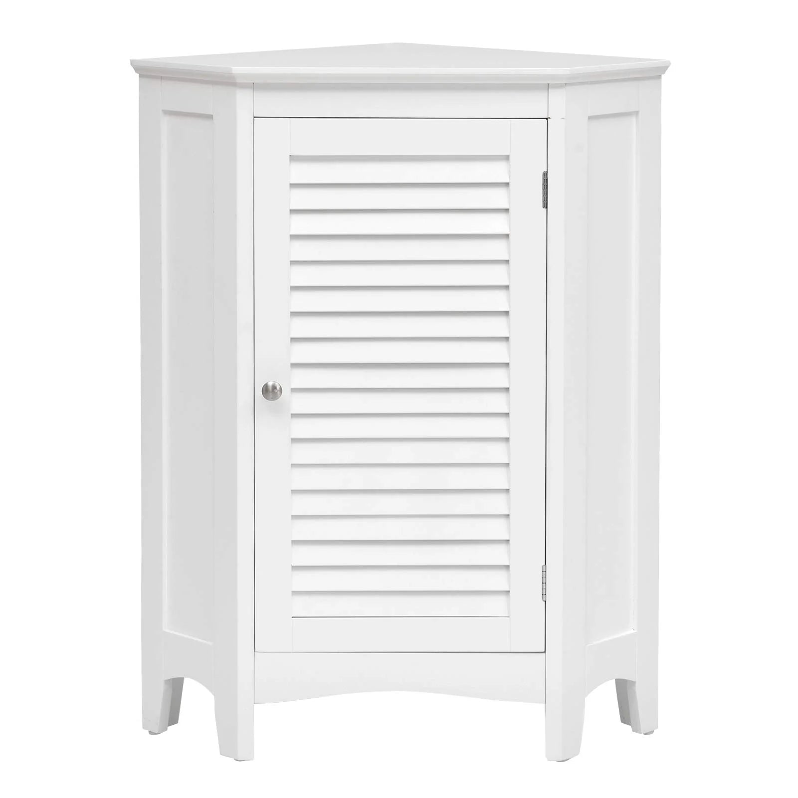 Tangkula Corner Bathroom Cabinet with Single Shutter Door