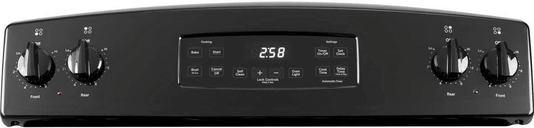 GE Appliances JB258DMBB 30 in Electric Freestanding Range Black